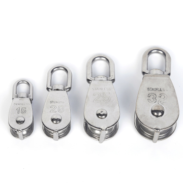 Stainless steel single pulley