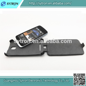2014 Hot selling leather flip case for htc desire 500