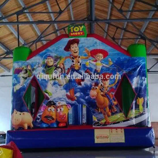 EN14960 High quality commerical inflatable bounce with slide, inflatable jumping bouncer