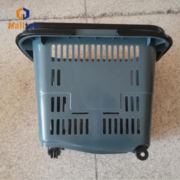 Customized colors and logos Plastic shopping Trolley basket