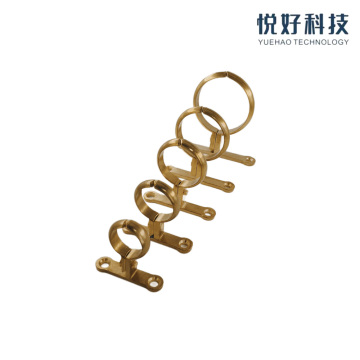 Precision Forged Brass Pipe Clamp with Screw Mount