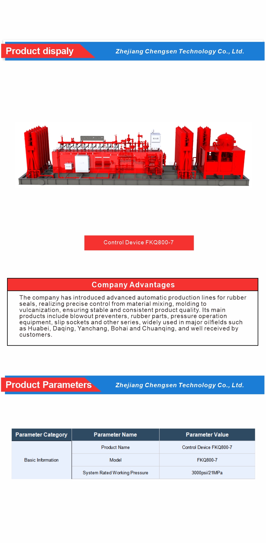 Oilfield Wellhead Blowout Preventer Control