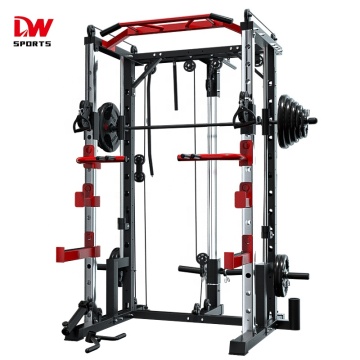 DW Sports All-In-One Home Gym Equipment: Body Building, Cable Crossover, Smith Machine, Power Cage, and Squat Rack