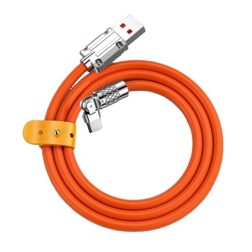 High Quality 180 Degree Rotating USB Cable for iPhone and Android