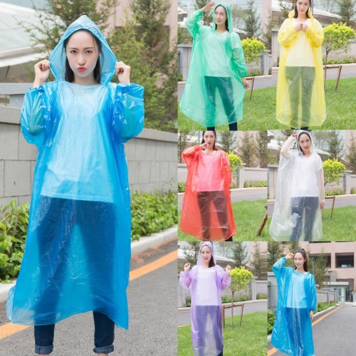 Fashion Women Man Raincoat Disposable Adult Emergency Waterproof Rain Coat Hiking Camping Hood Rainwear Suit Dropshipping M140#