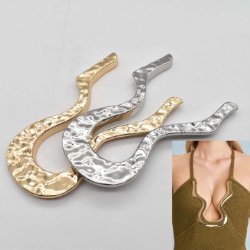Fibbie decorative a forma di U di lusso a forma di U per abbigliamento da donna, costumi da bagno e abbigliamento da spiaggia