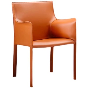 Dining Chair Modern Furniture colorful leather cover Foshan Chinese Chair