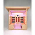 Capacidade da sala de sauna ao ar livre de quatro pessoas