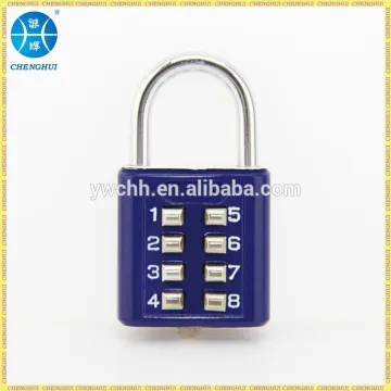Digital combination lock push button padlock