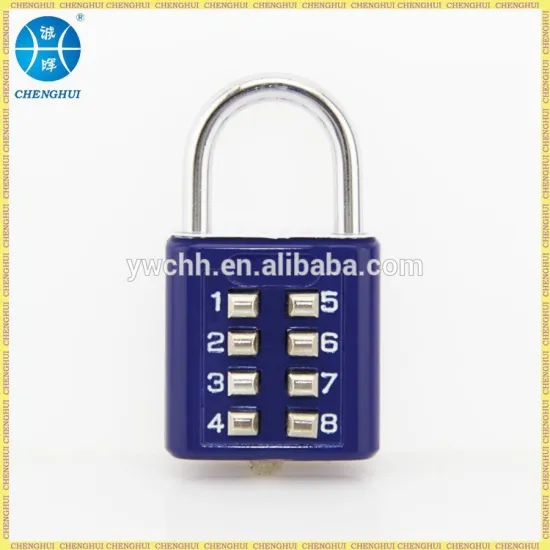 Digital combination lock push button padlock