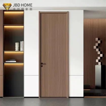 Modern Solid Wooden Paint-Free Interior Door for Living Room