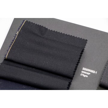Black 60% Wool Fabric