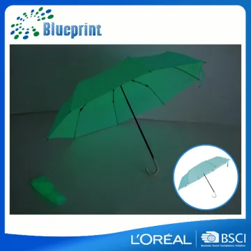 2017 Smart design custom color metal frame mini luminous umbrella