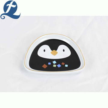 Custom home food water penguin face pet bowl