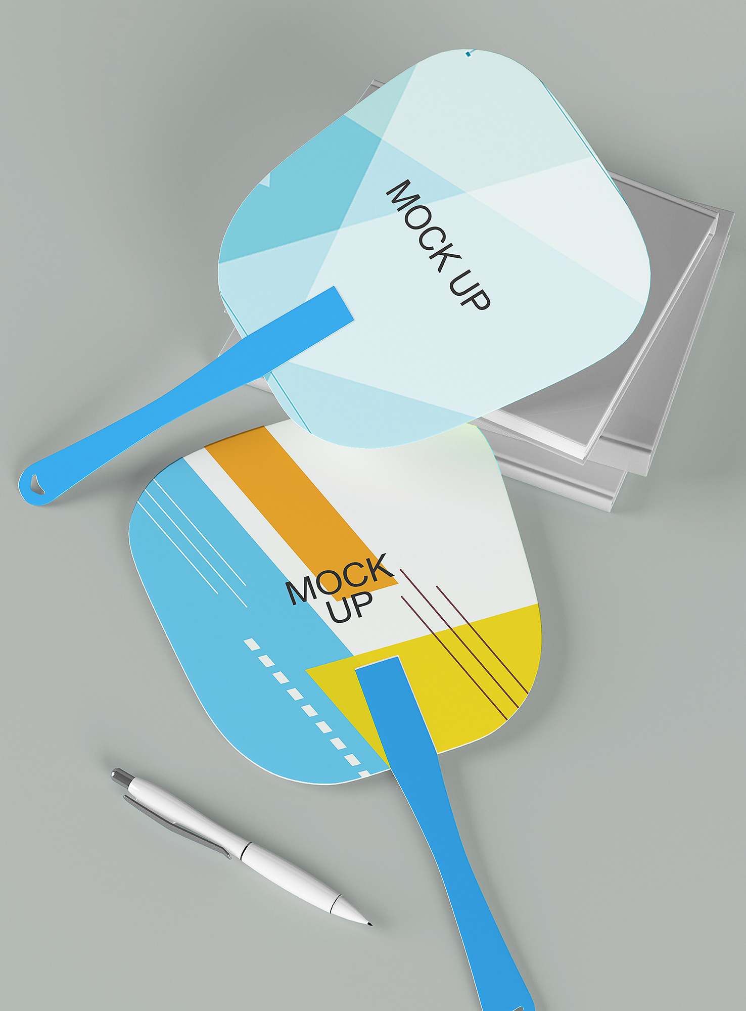 Custom plastic advertising fan