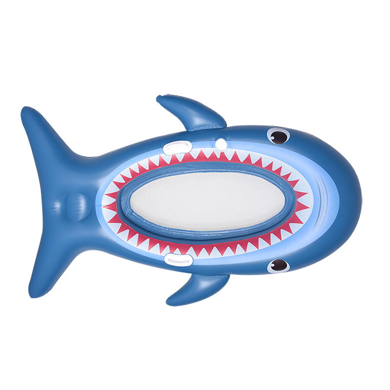 Summer al aire libre inflable tiburón shark beach piscina flotante