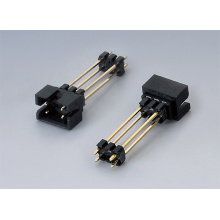 2.54mm box header, dual row, 180°, add 2 pin header plastic on the pin.