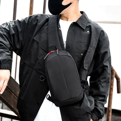 Vintage Black Cross-Body Sling Bag for Boys