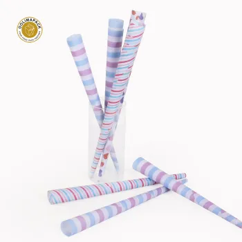 Customizable, Disposable Cotton Candy Paper Cones Made from Recycled Materials