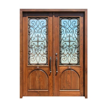 Antique French Deep Carved Oak Wood Doors