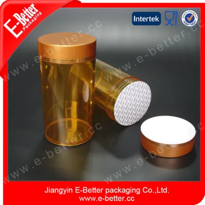 empty amber health pills bottle/container