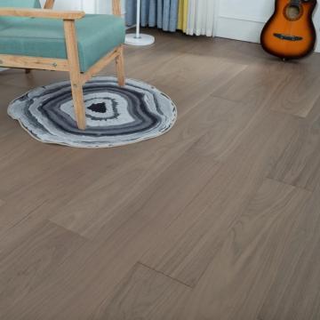 Engineered warm grey light brush walnut timber flooring