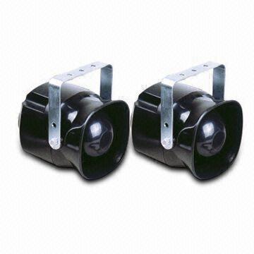 50W Car Horns in Various Types, CE-certified, High Strength Shell
