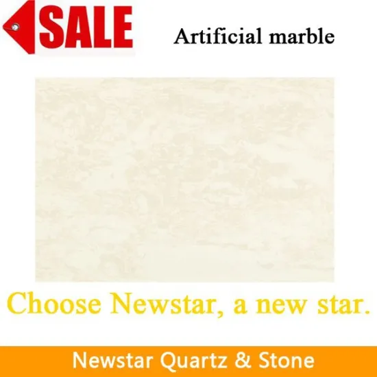 Newstar polished beige marble artificial culture stone