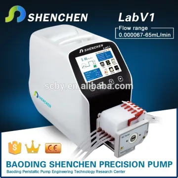 High precision liquid dispensing multi peristaltic hose pump