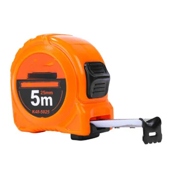 Thick Orange Stainless Steel Measuring Tape with Multiple Specifications