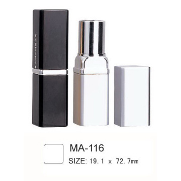 Vierkante lege aluminium Lipstick-container