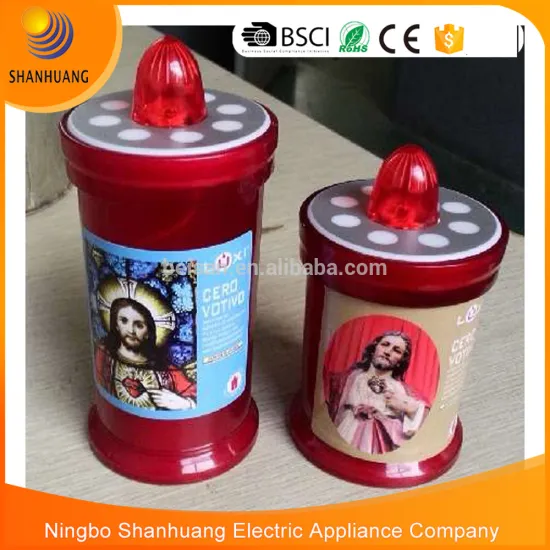 7 days memorial candle red led memorial grave candle Continued On Above 3months