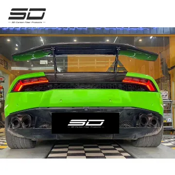 DMC Dry Carbon Fiber Rear Spoiler Wing for Lamborghini Huracan LP580/LP610