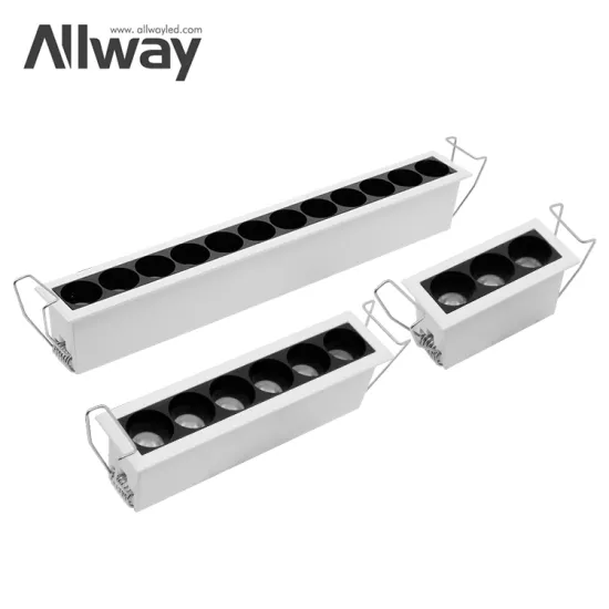 ALLWAY 6000k LED Downlight: Modern Design, Adjustable Focus, Anti-Dazzle Grille with 25W Lamp