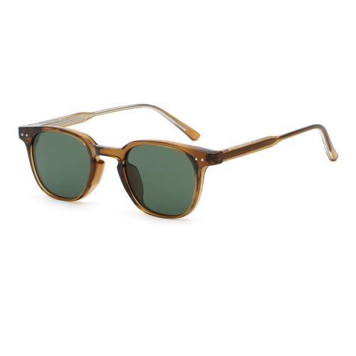 Retro Square PC Frame Polarized Sunglasses Ready Stock