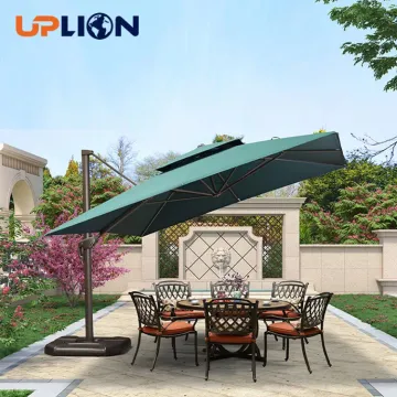 Uplion 10FT Square Waterproof Cantilever Patio Umbrella