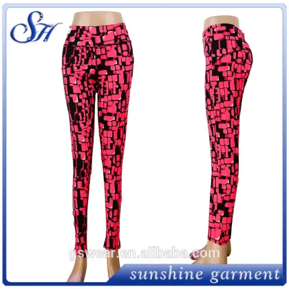 Wholesale Printed Yoga Fitness Pants Custom compression yoga pants