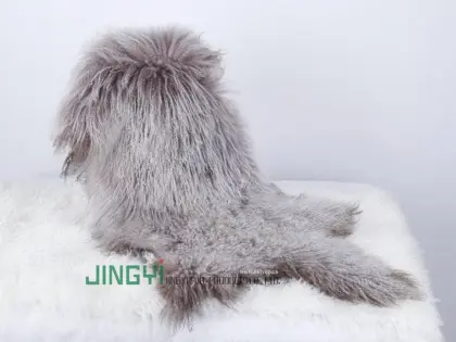 Long Curly Hair Tibetan Lamb Fur Skin