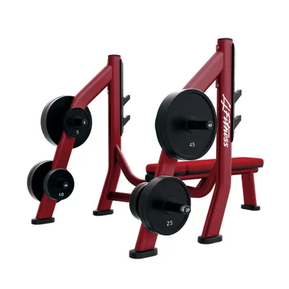 Fitness gym equipment weight storage lifting bench