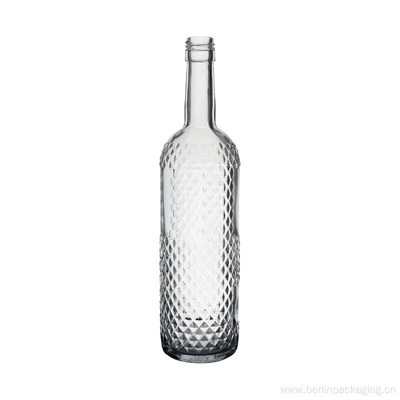 Pattern Vodka Whiskey Glass Bottle