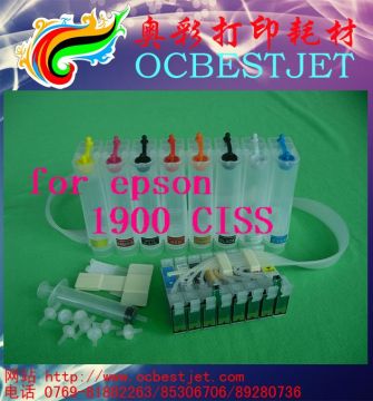 8 colors Continuous Ink Supply System for Epson 1900 CISS