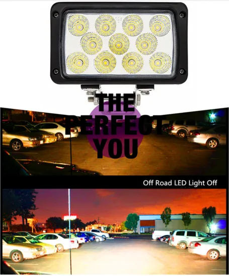 Bright 33w 12v Automobile Car Accessory 4x4 LED Headlight rectangle LED Work Light for offroad ATV UTV