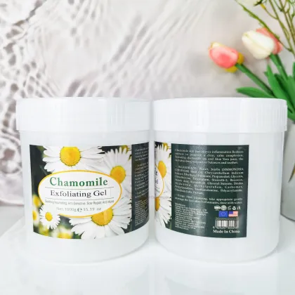 OEM Body Facial Cleanser with Lemon VC & Rose Exfoliating Gel Scrub