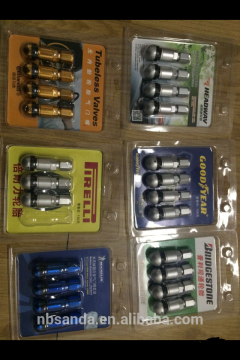 Customized logo blister card packing TPMS tire valve