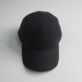 두꺼운 검은 색 빈 펠트 야구 모자