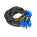 2F SC-SC SM Armored TPU Patch Cords blindados para exteriores