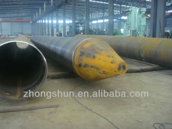 SSAW Steel Piling Pipes with Piling Shoes--welded pipe/tubing/steel pipe/steel tube