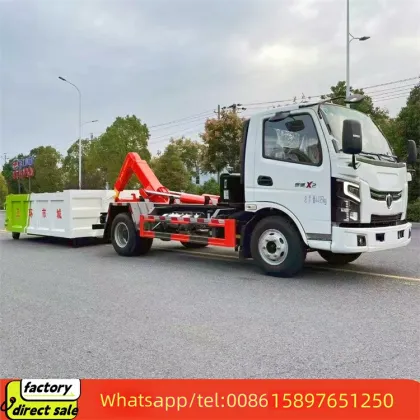 New CLW Hook Arm Garbage Truck 5 Cubic Meters Manual Transmission Light Truck