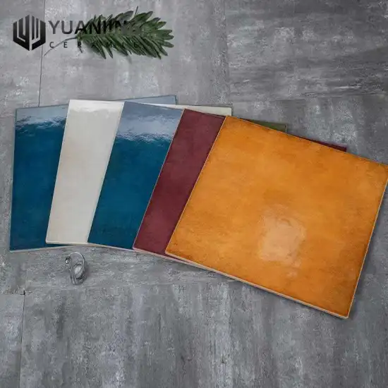 500x500mm Antique Tiles: Blend of Ice Cracked Candy Glaze, American Countryside Charm, and Soft Light Porcelain for Your Living Room