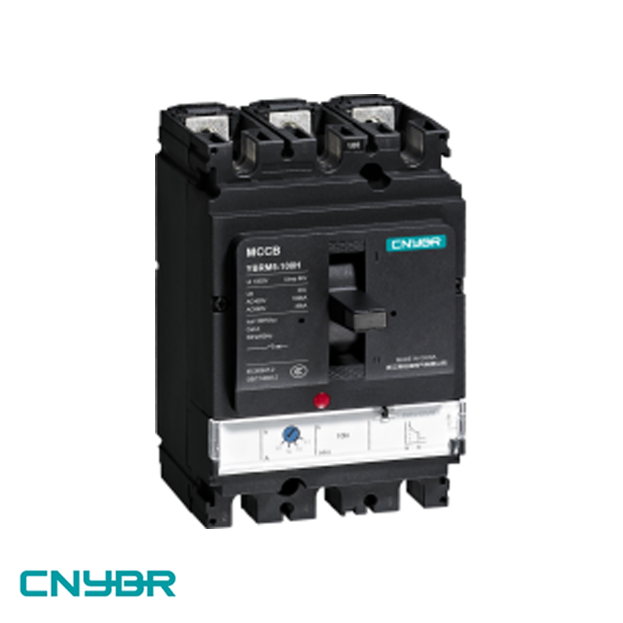 Disjuntor de gabinete plástico da série YBRM5-100